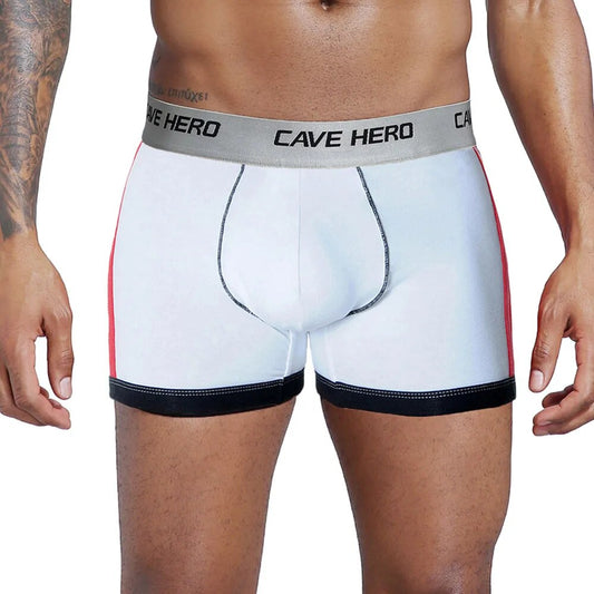 Cotton Boxer Briefs with Padded Enhancer